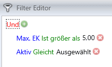 Filter Editor