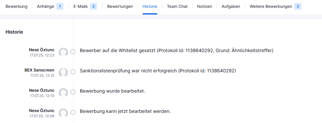 9_Whiteliste Prüfprotokoll - Softgarden